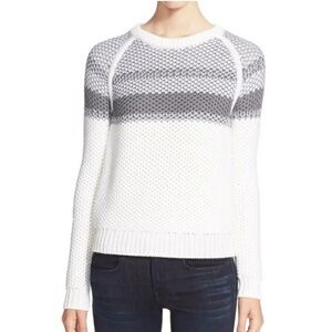 Theory Chunky Knit Wool Crewneck Pullover Sweater